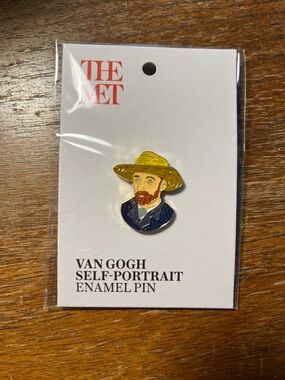 New Van Gogh Self-Portrait Enamel Brooch The Met